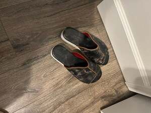 Bed Stu Fairlee II Platform Slide Sandals in Black Lux